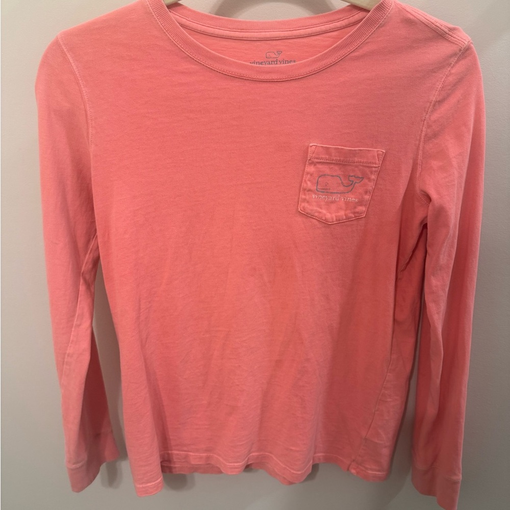 Vineyard Vines Kids Pink Long Sleeve Shirt